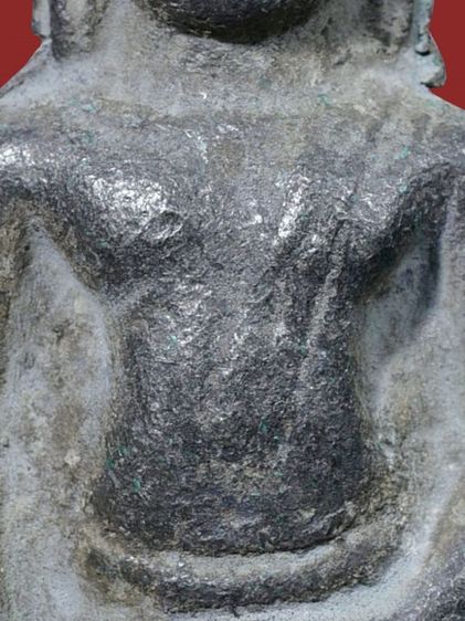 พระร่วงหูยาน พิมพ์หน้ามงคล วัดพระมหาธาตุ จ.ลพบุรี เนื้อชินเงิน เก่า รูปที่ 3