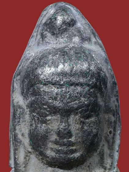 พระร่วงหูยาน พิมพ์หน้ามงคล วัดพระมหาธาตุ จ.ลพบุรี เนื้อชินเงิน เก่า รูปที่ 2