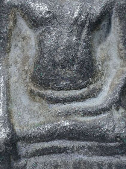 พระร่วงหูยาน พิมพ์หน้ามงคล วัดพระมหาธาตุ จ.ลพบุรี เนื้อชินเงิน เก่า รูปที่ 4