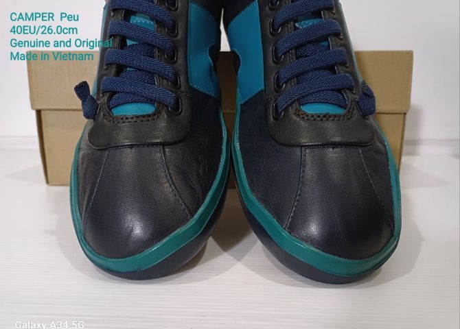 CAMPER Peu, Unisex 40EU(26.0cm) Original ของแท้ มือ 2 สภาพเยี่ยม, รองเท้า CAMPER แบบสวมใช้เชือกยืด หนังแท้ พื้นเต็ม Soft หนานุ่มพิเศษ สวยมาก รูปที่ 6