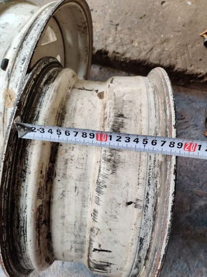 กะทะล้อเหล็กขอบ15หน้ากว้างยื่น  5รูโตโยต้าต่อรองได้ รูปที่ 5