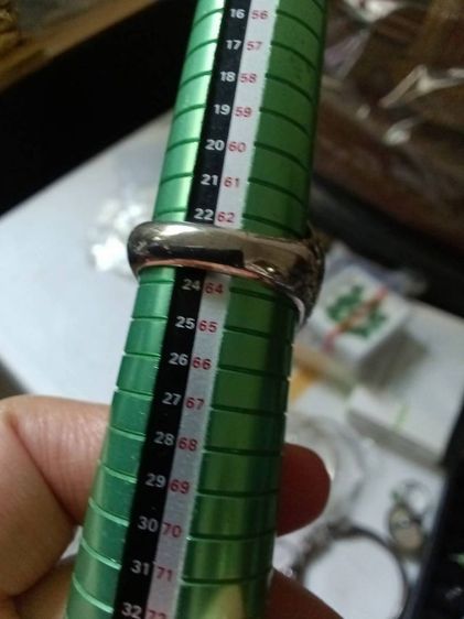 แหวนเงิน หัวนิล วงใหญ่ ลายฉลุ ทำวงเดียว ใส่เต็มนิ้ว รูปที่ 15