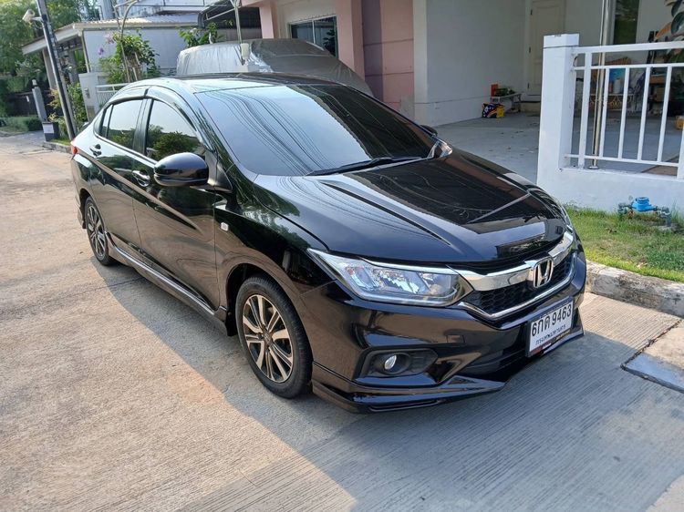Honda City 2017 1.5 V Sedan เบนซิน ไม่ติดแก๊ส เกียร์อัตโนมัติ ดำ รูปที่ 2