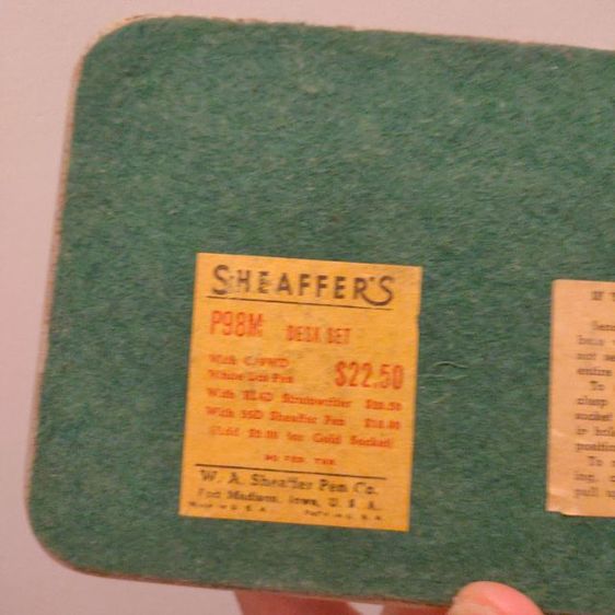 ปากกาหมึก พร้อมแทน SHEAFFER'S หัวทองคำ 14K 585 รูปที่ 6