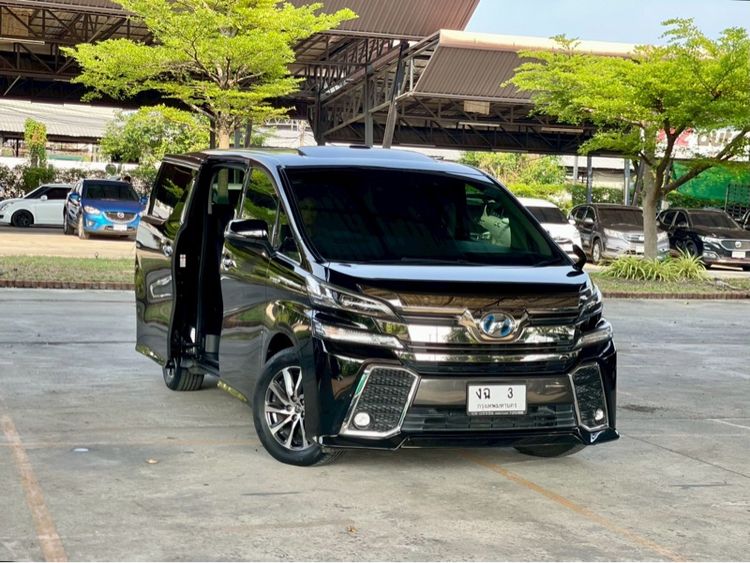 Toyota Vellfire 2015 2.5 Hybrid ZR G Edition E-Four 4WD Van ไฮบริด ไม่ติดแก๊ส เกียร์อัตโนมัติ ดำ รูปที่ 2