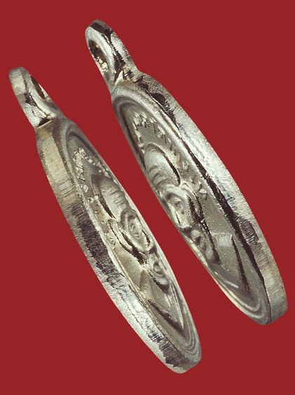 พระนิรันตราย - แคล้วคลาด - ปลอดภัย ให้เช่า  พระบ้าน เหรียญเม็ดแตงหลวงปู่ทวด วัดช้างให้ พิมพ์วงเดือนปี 08 เนื้ออัลปาก้า สวยกริ๊ป รูปที่ 11