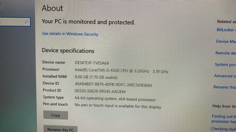 Dell optiplex 5250 AIO Series (All in one) ชำระปลายทางได้ รูปที่ 3
