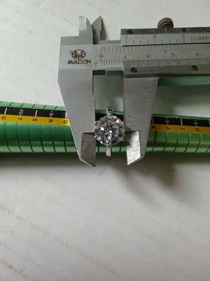 แหวนเงิน หัวCZ ขนาด10มิล แวววาวสวยงามมาก รูปที่ 10