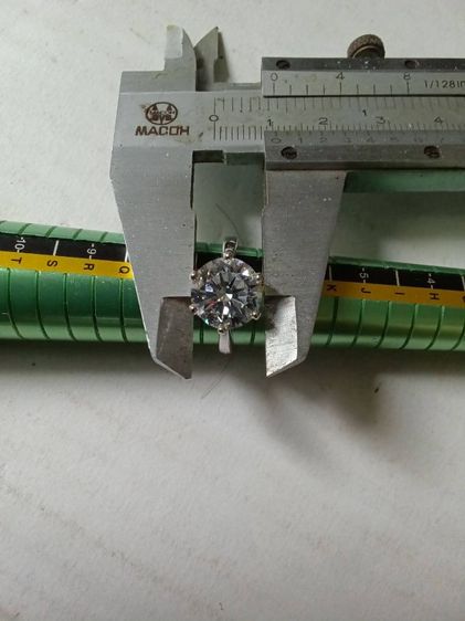 แหวนเงิน หัวCZ ขนาด10มิล แวววาวสวยงามมาก รูปที่ 15