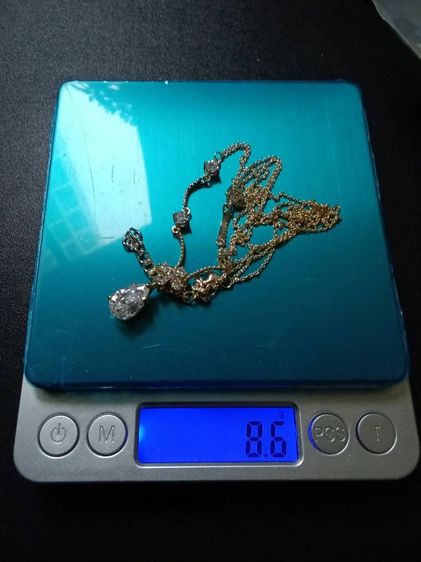 สร้อยคอเงิน ประดับคิวบิกเซอโคเนีย สวยงาม ยาวขยายได้18-20นิ้ว รูปที่ 8