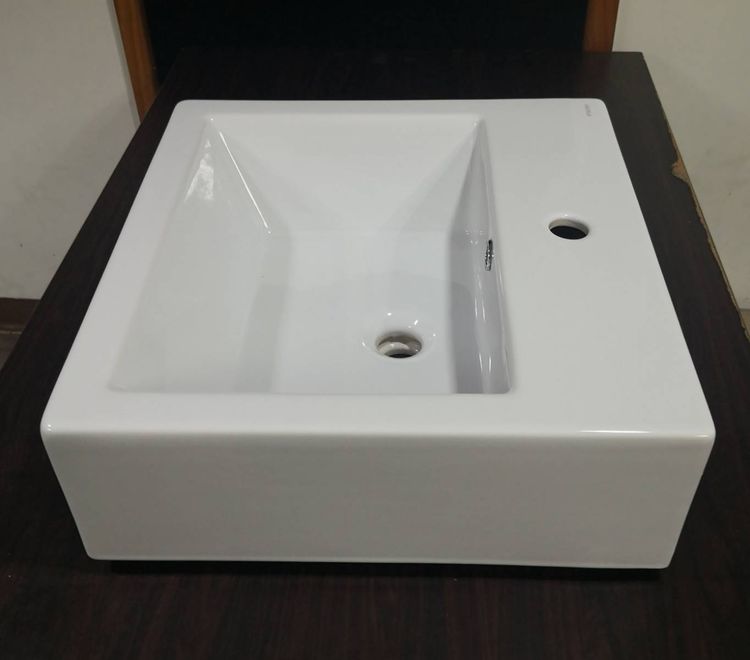 อ่างล้างหน้า แบบวางบนเคาน์เตอร์ HAFELE (ของใหม่ ราคาถูก) รูปที่ 4