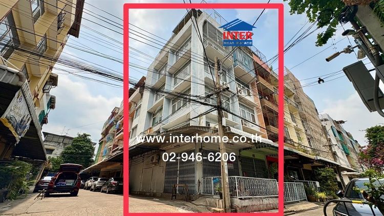 อาคารพาณิชย์ 4 ชั้น 17 ตร.ว. อาคารพาณิชย์ ซอยเกษมศรี ถนนประชาธิปไตย ถนนข้าวสาน เขตพระนคร กรุงเทพมหานคร