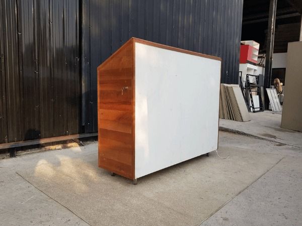 ตู้โชว์กระจก 2 ลิ้นชัก ไม้สัก สีน้ำตาล รูปที่ 14