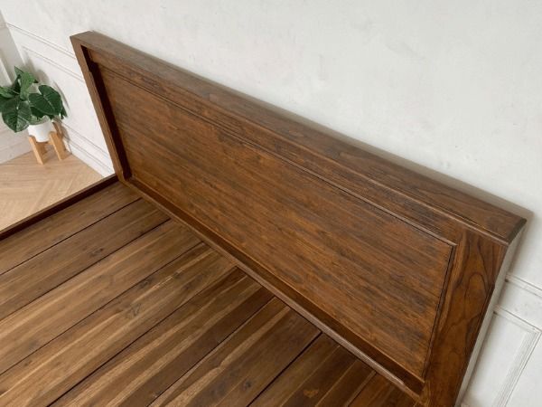 เตียงไม้สัก 6 ฟุต สไตล์วินเทจ รูปที่ 12