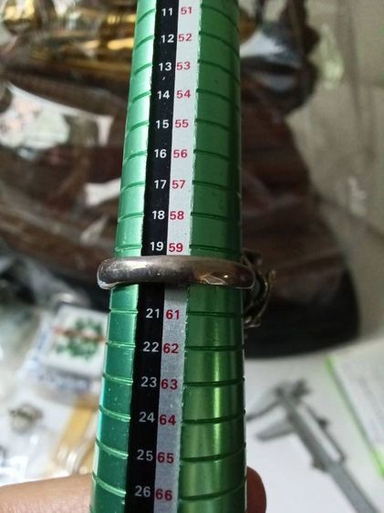 แหวนเงินประดับหินลาริม่า หรือเรียกหินพบรัก หินปลาโลมา อูมสวยงามมาก รูปที่ 16