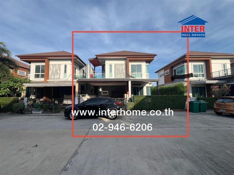 บ้านเเฝด 2 ชั้น 41.3 ตร.ว. หมู่บ้านชวนชม พาร์ค3 บางกรวย-ไทรน้อย ใกล้บิ๊กซี ไทรน้อย ถนนบางกรวย-ไทรน้อย ถนนกาญจนาภิเษก ไทรน้อย นนทบุรี