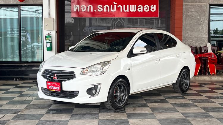 Mitsubishi Attrage 2018 1.2 GLS Sedan เบนซิน ไม่ติดแก๊ส เกียร์อัตโนมัติ ขาว