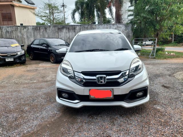 Honda Mobilio 2014 1.5 RS Sedan เบนซิน ไม่ติดแก๊ส เกียร์อัตโนมัติ ขาว รูปที่ 4