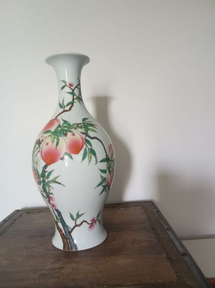 แจกัน เขียนสีเก่า 39.5 cm รูปที่ 4