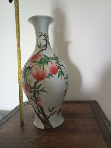 แจกัน เขียนสีเก่า 39.5 cm รูปที่ 5