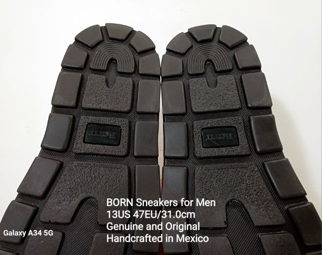 BORN, Sneakers for Men, Big Size 13US 47EU(31.0cm) Original, Handcrafted in Mexico ของแท้ มือ 2 สภาพเยี่ยม, รองเท้า Born หนังแท้ สวยมาก รูปที่ 11