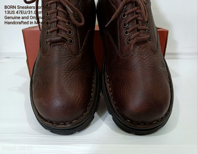 BORN, Sneakers for Men, Big Size 13US 47EU(31.0cm) Original, Handcrafted in Mexico ของแท้ มือ 2 สภาพเยี่ยม, รองเท้า Born หนังแท้ สวยมาก รูปที่ 5