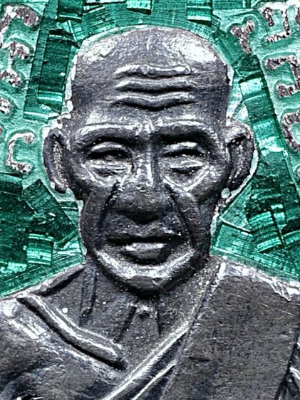 พระนิรันตราย - แคล้วคลาด - ปลอดภัย พระเพิ่งแกะจากเลี่ยม ให้เช่าเหรียญเสมาหลวงปู่ทวด วัดช้างให้ รุ่น 3 ปี 2504 เนื้อเงินลงยาสีเขียว สวยงาม รูปที่ 6