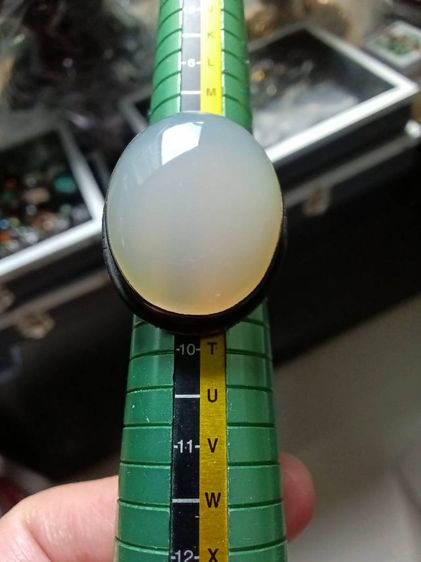 แหวนเงินประดับมุกดาหาร เม็ดใหญ่ใส่เต็มนิ้วสวย รูปที่ 9