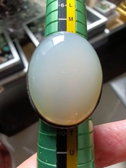 แหวนเงินประดับมุกดาหาร เม็ดใหญ่ใส่เต็มนิ้วสวย รูปที่ 3