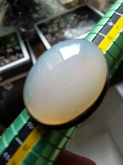 แหวนเงินประดับมุกดาหาร เม็ดใหญ่ใส่เต็มนิ้วสวย รูปที่ 7