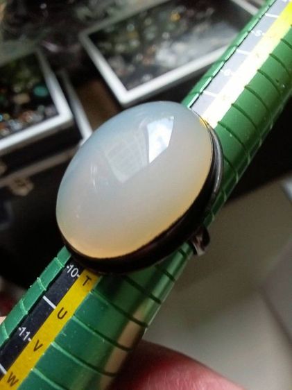 แหวนเงินประดับมุกดาหาร เม็ดใหญ่ใส่เต็มนิ้วสวย รูปที่ 10