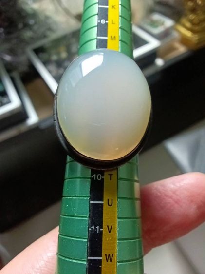 แหวนเงินประดับมุกดาหาร เม็ดใหญ่ใส่เต็มนิ้วสวย รูปที่ 4