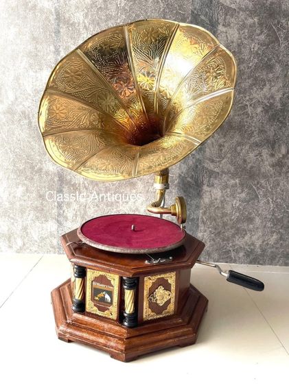 กล่องเสียง เครื่องเล่นแผ่นเสียงทองเหลือง รูปที่ 2