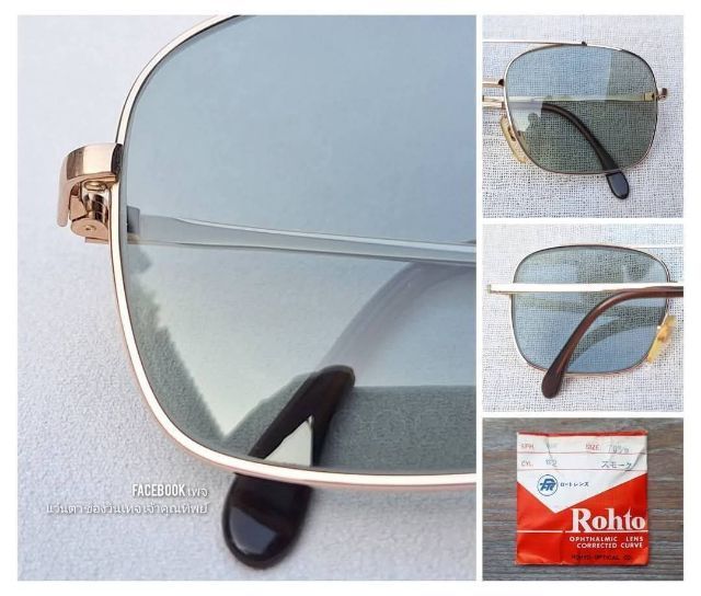 แว่นตาเทพเจ้าของชาวเยอรมัน RODENSTOCK 10K GF โรเดนสต็อค โมเดลคลาสสิค–สี่เหลี่ยม–อเวียร์เตอร์–นักบิน–คาราวานทหาร–คานยาว เลนส์กระจกคริสตัล สีเทาควันไฟ...Authentic Vintage RODENSTOCK 10K GF Handcrafted in Bavaria, Germany รูปที่ 5