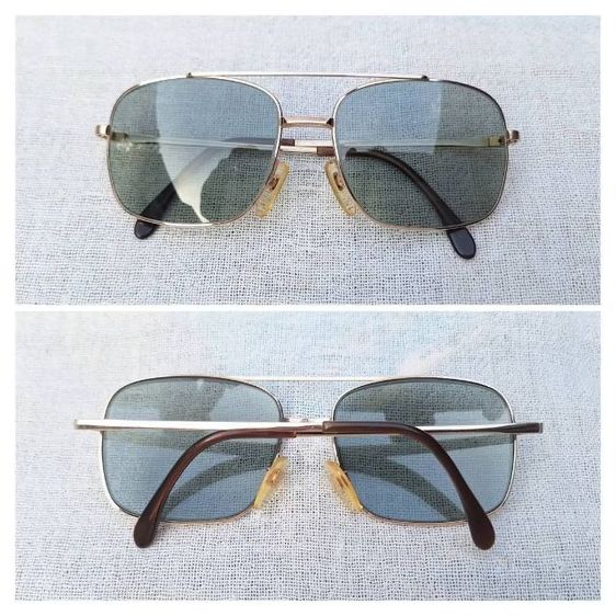 แว่นตาเทพเจ้าของชาวเยอรมัน RODENSTOCK 10K GF โรเดนสต็อค โมเดลคลาสสิค–สี่เหลี่ยม–อเวียร์เตอร์–นักบิน–คาราวานทหาร–คานยาว เลนส์กระจกคริสตัล สีเทาควันไฟ...Authentic Vintage RODENSTOCK 10K GF Handcrafted in Bavaria, Germany รูปที่ 7