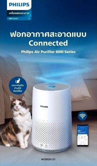 Philips Air Purifier AC0850 ขาย 2 เครื่อง ขนาด 16-49 ตร.ม. รูปที่ 5