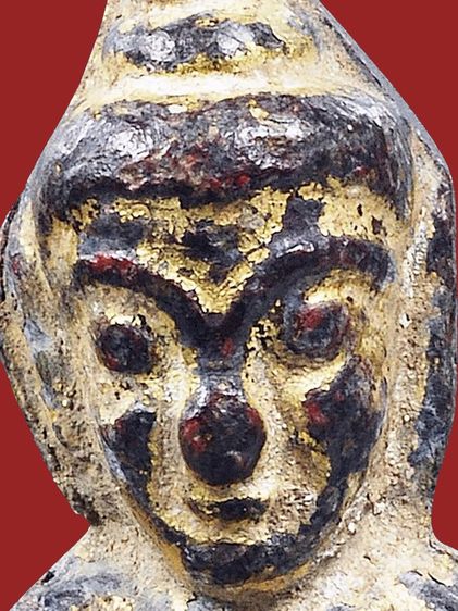 พระบ้าน💥พระท่ากระดาน เนื้อชินตะกั่วสนิมแดง กรุศรีสวัสดิ์ จ.กาญจนบุรี  รูปที่ 4