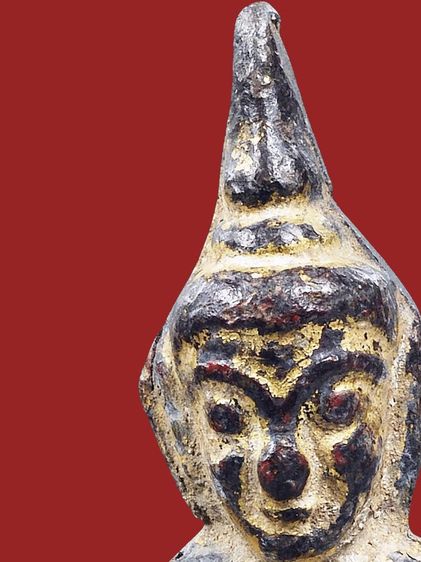 พระบ้าน💥พระท่ากระดาน เนื้อชินตะกั่วสนิมแดง กรุศรีสวัสดิ์ จ.กาญจนบุรี  รูปที่ 10