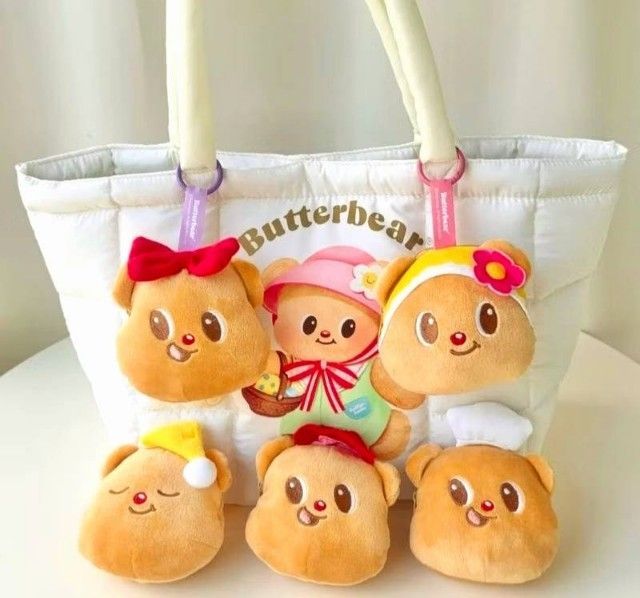 กระเป๋าหมีเนย Butter Bear นุ่มนิ่ม น่ารัก พร้อมส่งฟรี รูปที่ 3