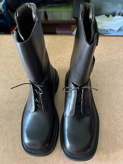ดำ หนังแท้ รองเท้าบู๊ท UK 8 | EU 42 | US 8.5 อื่นๆ รองเท้า PRADA