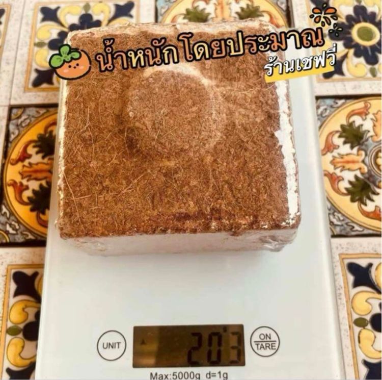 ขุยมะพร้าวอัดก้อน ล้างสารเทนนิลแล้ว ก้อนละ 200 กรัม 48 ก้อน ยกลัง ส่งฟรี รูปที่ 11