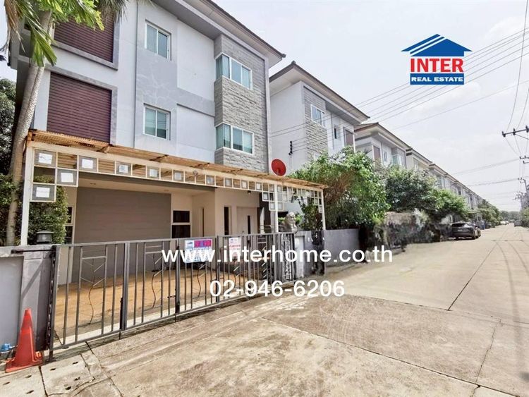 บ้านเเฝด 3 ชั้น 40.9 ตร.ว. หมู่บ้านธาราดีราชพฤกษ์ ใกล้โรงพยาบาลเกษมราษฎร์รัตนาธิเบศร์ ถนนรัตนาธิเบศร์ ถนนราชพฤกษ์ เมืองนนทบุรี นนทบุรี รูปที่ 2