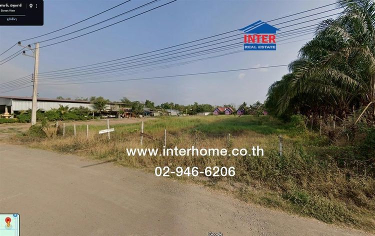 ที่ดินเปล่า 500 ตร.ว. ที่ดินเปล่า ถนนเลียบคลอง14 ใกล้มหาวิทยาลัยศรีนครินทร์วิโรจน์ ถนนรังสิต-นครนายก ถนนเลียบคลอง14 หนองเสือ ปทุมธานี รูปที่ 4