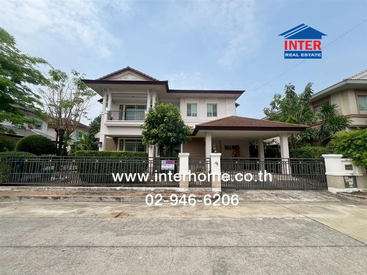 บ้านเดี่ยว 2 ชั้น 100 ตร.ว. หมู่บ้านนันทวัน ศรีนครินทร์ ใกล้ป้อมยามที่14 ซอย8 ถนนกาญจนาภิเษก ถนนศรีนครินทร์ เมืองสมุทรปราการ สมุทรปราการ