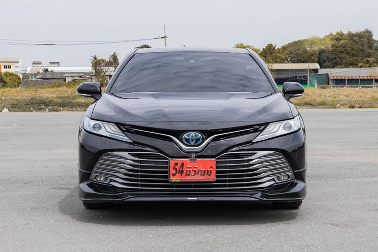 Toyota Camry 2019 2.5 HV Premium Sedan ไฮบริด ไม่ติดแก๊ส เกียร์อัตโนมัติ ดำ รูปที่ 2