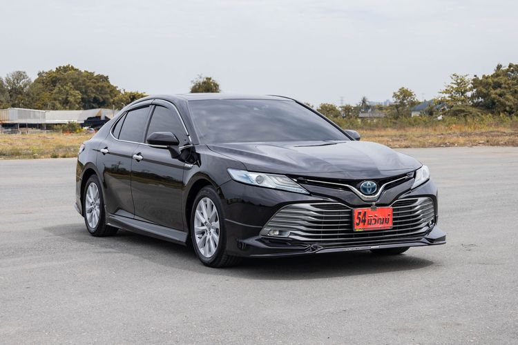 Toyota Camry 2019 2.5 HV Premium Sedan ไฮบริด ไม่ติดแก๊ส เกียร์อัตโนมัติ ดำ