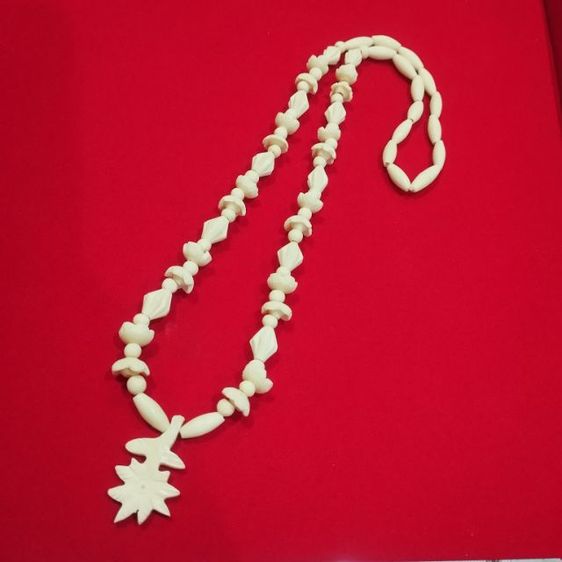 🔖สร้อยคอวัสดุธรรมชาติ แกะลายสวยงาม  ห้อยพระได้