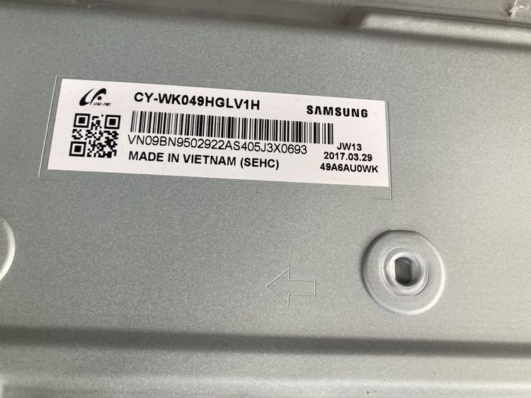 UA49KU6300 Curved49นิ้ว จอแตก เผื่อท่านไหนหาอะไหล่mainboard supplyใช้งาน รูปที่ 4