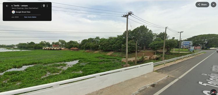 ขายที่ดินผืนใหญ่ 300 ตรวา กลางเมืองวารินชำราบ วิวแม่น้ำมูล จ.อุบลฯ