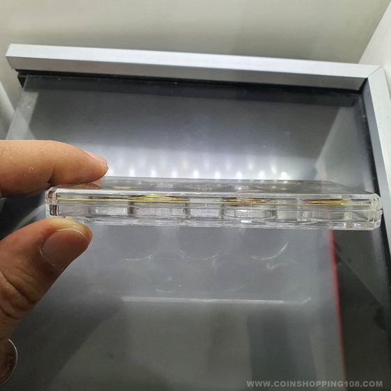 เหรียญหมุนเวียน รัชกาลที่ 9 ครบชุด (6เหรียญ ไม่ผ่านใช้) บรรจุตลับอะคริลิค ทรงสี่เหลี่ยม รูปที่ 5